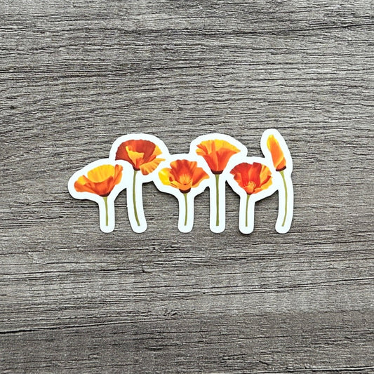 California Poppies Sticker